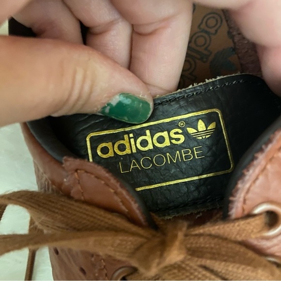 Adidas Originals Lacoste full grain leather men’s trainers in size 8 - Picture 6 of 9